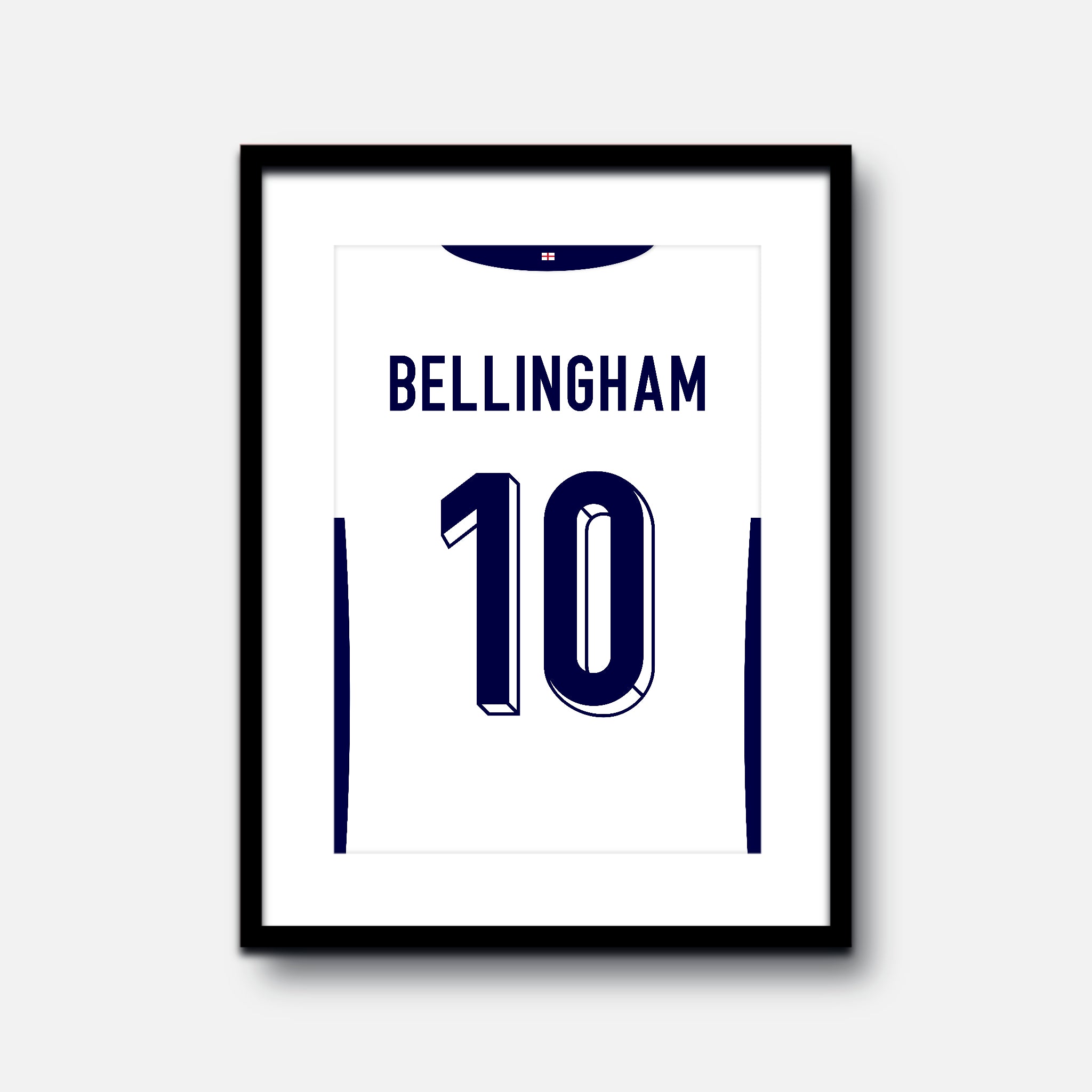 England Shirt Framed Print