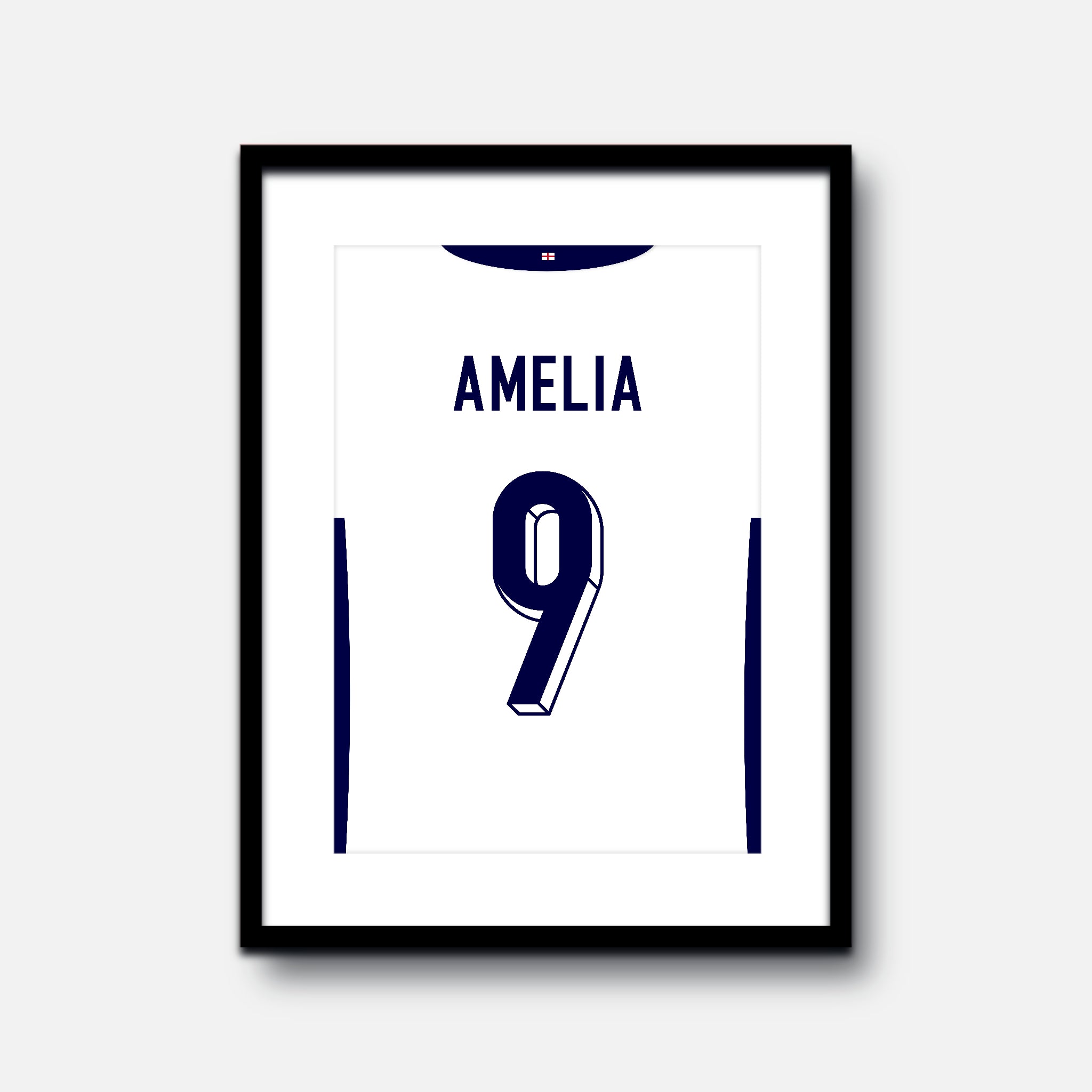 England Shirt Framed Print